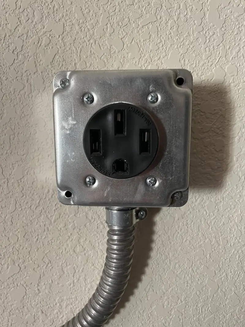 NEMA 14-50 outlet installed for Smart Home Electrical in Mamakating